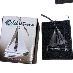 Elegant Crystal Scale Sailboat Award - Perfect for‎ Engraving!